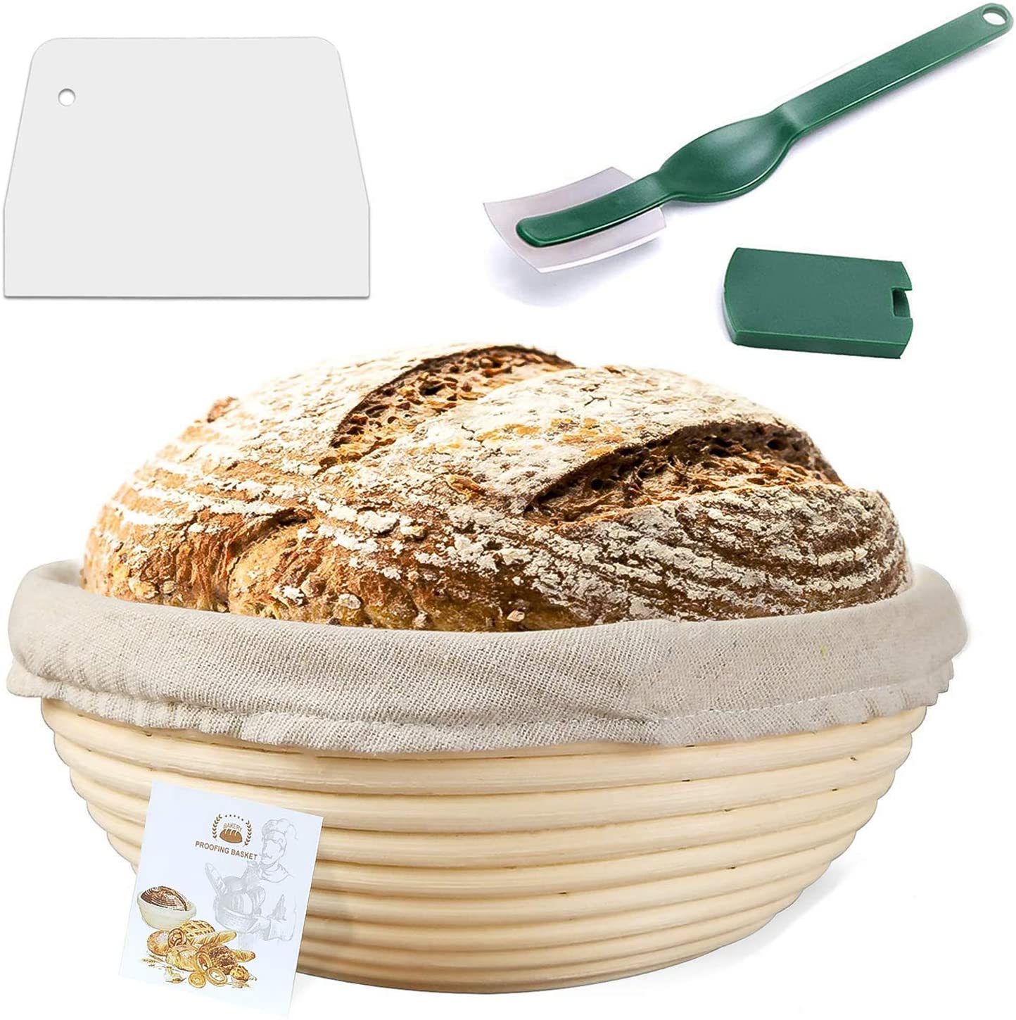 for Home 2020 Bread Dough Proofing Rising Rattan Basket Proofing Basket Set